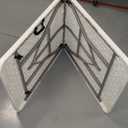 Folding Table 6ft Portable Heavy Duty Plastic Fold-in-Half Utility Foldable Table Plastic Dining Indoor Outdoor for Camping, Picnic and Party, White