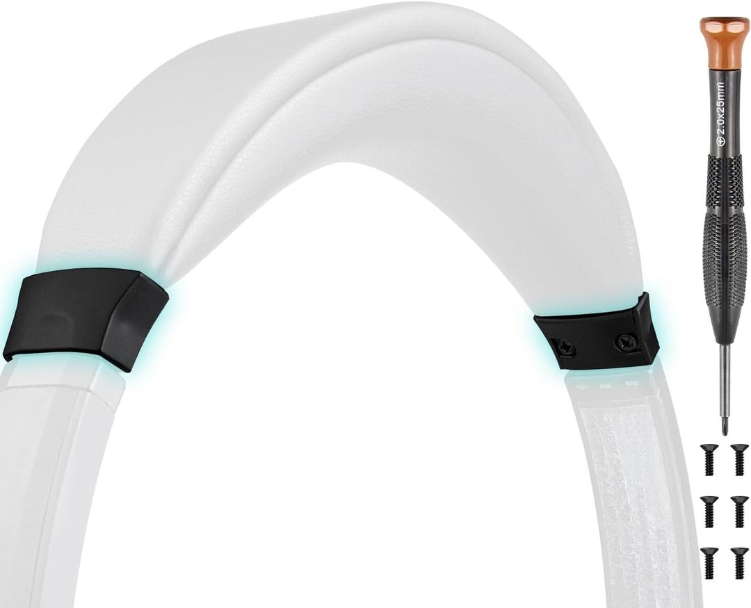 SOULWIT Headband Side Cover Slider for Bose Quiet Comfort 15(QC15)/Quiet Comfort 2(QC 2) Headphones, Replacement End Caps Repair Kit for Easy DIY Installation - Black