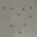 Mini Pearl Hair Barrettes for Women Girls, 10pcs Sweet Artificial Pearl Hair Clips, Flower Pins Clips for Party Wedding Daily