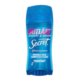 Secret Outlast Antiperspirant Deodorant for Women, 72hr Sweat & Odor Protection, PH Balancing Minerals, Invisible Solid, Completely Clean Scent, 2.6 oz 2 Pack