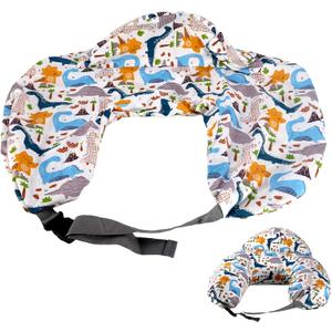 Coloful Nursing Pillow Cover Compatible with Momcozy,Removable Feeding Pillow Cover with Security Fence Compatible with Momcozy,Adjustable Waist Strap,1 PCS(No Pillow)