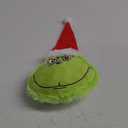 Christmas Tree Top Decorations, 9 Inches Large Velvet Christmas Tree Ornaments with Santa Hat for Home Indoor Party