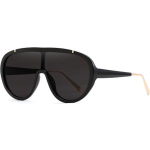 FEISEDY Sunglasses Women Oversized One Piece Frame UV400 Sun Glasses Trendy Retro Shades B2580