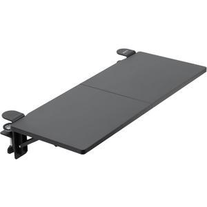 VIVO Clamp-on 30 x 12 inch Foldable Desk Extender, Wrist Support Arm Rest, Office Keyboard Tray, Side Table Extension Attachment, Black, DESK-EXT30