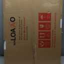 LOAAO 24X32 Inch Brushed Nickel Bathroom Mirror, Rounded Rectangle Silver Metal Frame Mirror, Brushed Nickel, Anti-Rust, Shatter Proof, Hangs Horizontally or Vertically