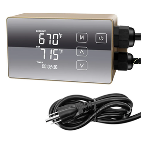 Digital LCD Temperature Controller, User-Friendly Operation, Gloden, 110V, HTHC04G-US-PID