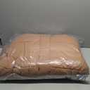 Amazon Essentials Women's Oversized Long Hooded Insulated Puffer Jacket (5X, Light Brown)