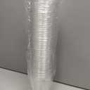 Lamosi 100 Pack 16 OZ Clear Plastic Cups with Lids and Straws, Disposable Iced Coffee Cups with Lids for To-Go Cold Drinks, Smoothies and Slushie