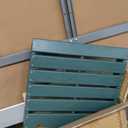 Folding Adirondack Chair, SGS Tested, Wooden Textured with Cup Holder, Heavy All-Weather HDPE Comfortable Set Poolside Backyard Lawn Green (Folding Chair with Cupholder)
