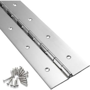 Heavy Duty Piano Hinge 36 Inch x 2 Inch Width, 0.047'' Thick Stainless Steel Continuous & Piano Hinge for Cabinet, Door, Toolbox, Wooden Box, Metal Plate, Furniture, Industrial Project