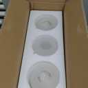 3 Pack Frosted Cracked Glass Shade, Cylinder Light Fixture Replacement Globe or Cover with 1-5/8-Inch Fitter for Chandelier Wall Sconce Pendant Light, G0074