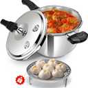 8.46QT Stainless Steel Pressure Cooker Canner, Large Capacity, Heavy Duty, Fast Cooking, Safe Locking Lid, For All Stovetops,olla de presion,para cocinar,instant pot