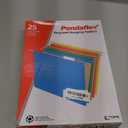 Pendaflex Hanging File Folders, Letter Size, Assorted Colors, 1/5-Cut Adjustable Tabs, 25 Per Box (81663)