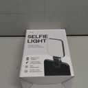 Selfie Light  Rechargeable Phone Light Clip with Digital Display, 3 Light Modes & 10 Brightness Levels for TikTok, Vlog, Makeup, Zoom (Deep Black)