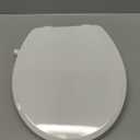 Round Bidet Toilet Seat with Quiet-Close, Non-Electric Bidet Toilet Seat with Self Cleaning Dual Nozzles, Fit Round Toilet Seat, White Bidet Seat with Brass inlet (Round)