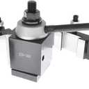 Findmall 6Pcs AXA 250-100 Tool Post Set CNC High Accuracy Piston Type Quick Change Tool Post Set Swing Dia 12 Inch