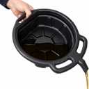 2 Gallon Oil Drain Pan, Black Plastic Anti Splash Oil Pans for Chang, Motor Oil Drip Catcher Pan Birthday Gifts for Men, Dad, Husband, Grandpa, Handyman, Him