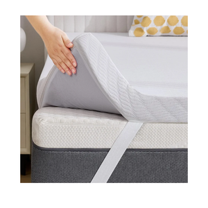 BDEUS Twin Size 2 Inch Gel Memory Foam Mattress Topper with Removable Cover, Ventilated Cooling Foam, Supportive Pressure Relief Bed Topper, CertiPUR-US Certified