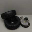 6" Go Kart Axle Kit, 740MM Rear Axle Kit with 2 Wheels, Tires, Rim, Brake Assembly and T8F Chain, DIY Live Axle Kit for Go Kart, Quads, Trike, Drift Bikes