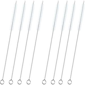 4 x 12-inch Extra Long Straw Cleaner Brush, Straw Brush Extra Long with Nylon Bristles, Straw Cleaning Brush Extra Long for Baby Bottles, Glass/Silicone Straws Piper Cleaners.