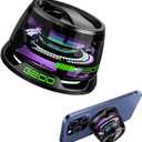 Magnetic Bluetooth Speaker,Multifunctional Portable G200 Speaker with Multi RGB Color Light Show-3D Surround Sound Effect,Phone Stand for iPhone, Android, TWS Pairing (Black)