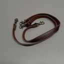 Allzedream Genuine Leather Purse Strap Sewing Canvas Replacement Handbag Shoulder Bag 2 Pcs (Coffee)