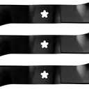 588811002 Lawn Mower Blades Replacement for Husqvarna 48 in Deck Blade TS248TD TS348 MZ48 Z248F TS248G YT48DXLS 3 Pack