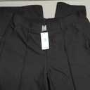 IUGA Womens Dress Pants Stretchy Work Pants Business Casual Wide Leg Slacks Trousers Office Outfits (Medium, Black)