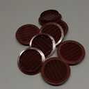 3" Round Plastic Louver Soffit Air Vent Reptile Screen Grille Cover (8, Brown)