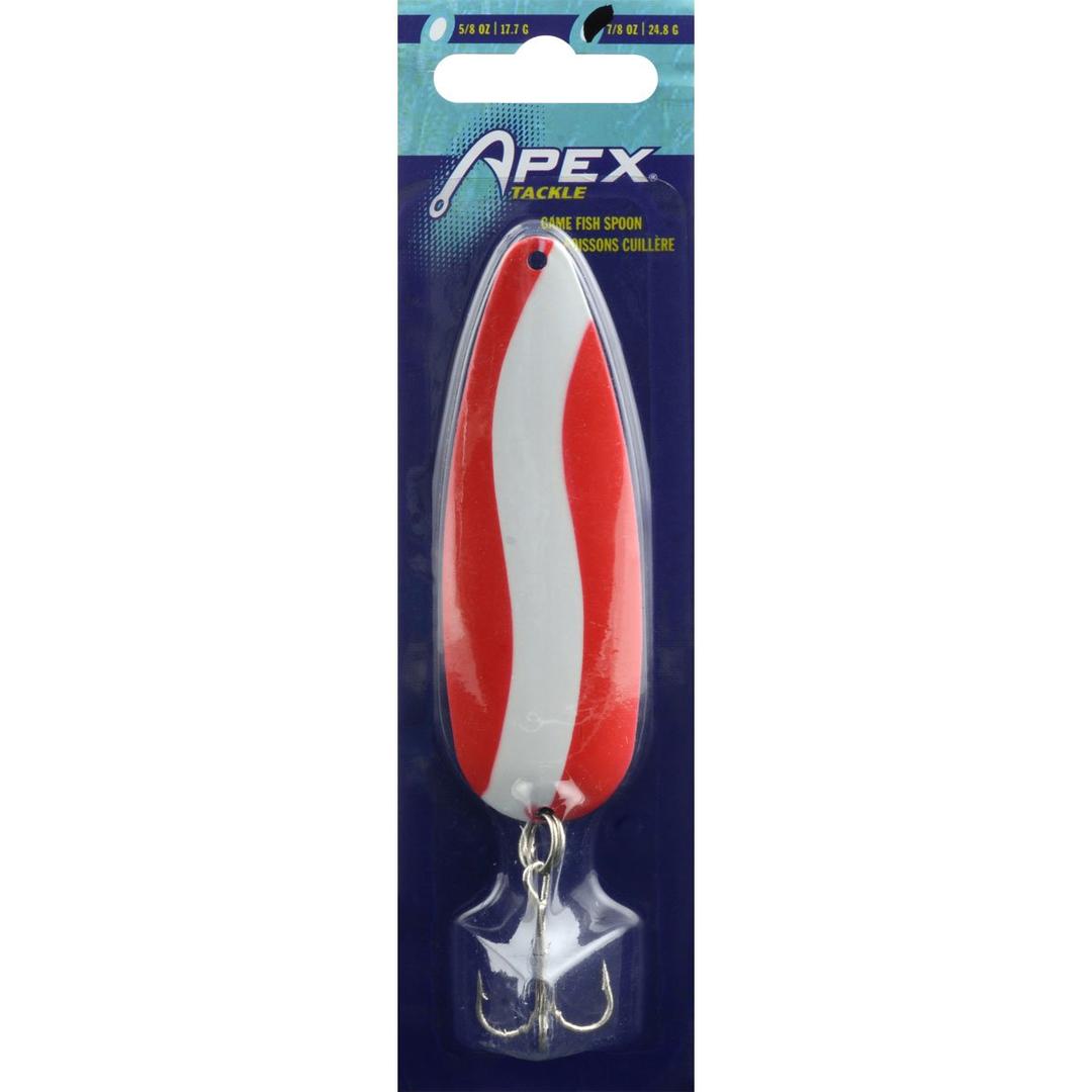 Set for fishing - Matzuo MRSRT-7 Mz 32" Sal/Sthdrig#1/0 Grn/YEL; Apex Tackle Gamefish Spoon; Gamakatsu 4/0