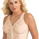 Exquisite Form 5107565 Fully Slimming Wireless Back & Posture Support Longline Bra with Front Closure & Lace 40D