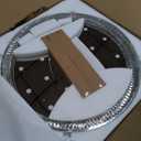 53.7'' Modern Chandeliers LED Dimmable Crystal Flush Mount Ceiling Chandeliers for Living Room High Ceiling Entrance Foyer Lobby Bedroom Silver