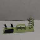 BSICPRO Hair Dryer Holder-3 in 1 Blow Dryer Holder-Metal Bathroom Hair Tool Organizer Wall Mounted-Bathroom Organizer for Hairdryer Curling Iron Flat Iron (Sage)