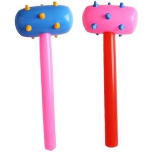 IMIKEYA Large Inflatable Hammers Toy Set 2pcs Pvc Hammers for Boys and Girls Toys for Family Playtime and Parties - Random Color