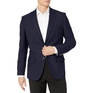 Amazon Essentials Men's Long-Sleeve Button-Front Stretch Blazer, Size 48