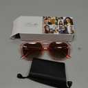 livho Trendy Polarized Square Aviator Sunglasses Women Men Square Eyewear Frame, Retro Sun Glasses for Women Men 2025 Shades