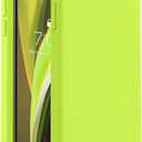 Vooii for iPhone SE Case 2022/3rd/2020,iPhone 8/7 Case, Upgraded Liquid Silicone with [Flat Edges] [Camera Protection] [Soft Anti-Scratch Microfiber Lining] Phone Case for SE 4.7 - Fluorescent Green