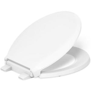 KOHLER Cachet Nightlight Round Toilet Seat Soft Close, ReadyLatch, White