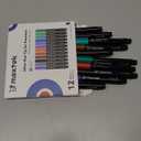 maxtek Dry Erase Markers, 0.7mm Ultra Fine Tip, Low Odor, 12 Count