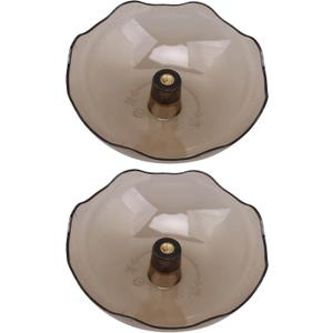 BQLZR Transparent Plastic Hood Oil Collection Grease Cup Screw 5mm Inner Dia Pack of 2