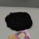 HUA Short Curly Human Hair Wigs for Black Women - Dark Brown #2 Color Short Pixie Cut Wigs with Bangs - Glueless, Wear and Go