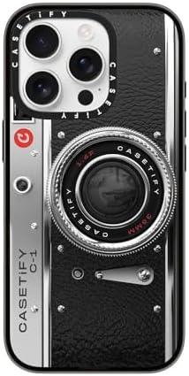CASETiFY Compact iPhone 16 Pro Case [4 ft. 2X Military Grade Drop Protection/Slim/Lightweight] - Camera Case - Classic - Clear Black
