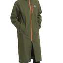 NORDIC OUTLAND Rain Jacket Men,Waterproof Breathable Long Raincoat with Hood Mesh Lining,Windbreaker for outdoor activities (US, Alpha, Large, Regular, Regular, Army Green B (Xtra Long))