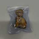 Artistone 2" Tiger Eye Stone Dog Crystal Animals Figurine Carved Gemstone Puppy Dog Statue Sculpture Craft Gift Home Decor