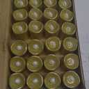 Honoson 24 Pack Gold Candles Party Decoration Flameless LED Tea Light Battery Operated Candle for Halloween Christmas Valentine Diwali Wedding Table Centerpiece