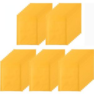 Acrux7 5 x 7" Bubble Mailers, Padded Mailing Envelopes 50 Pack, Kraft Bubble Mailers Self Seal Padded Envelopes with Peel-N-Seal, Heavy Duty Tear and Lightweight, Christmas Gifting Envelopes