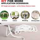 13Yard Shower Curtain Weights Tape, Drapery Weight Rope, Heavy Drapery Weights for Indoor Tulle Fabrics, Weighted Lead Rope Increase Curtain Weight, DIY Length Curtain Accessories, White