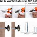 4 Pack Live Like Someone Left The Gate Open Funny Kitchen Cabinet Knobs Acrylic Round Drawer Pulls for Dresser Cupboard Door Handles