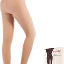 MARTIZA Fleece Lined Tights for Women, Fake Translucent Winter Thermal Pantyhose, Warm Thick High Waist Leggings (Large Plus)