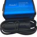 Modified sine wave power inverter 150 watt rated power and 300 watt surge power with 2 USB port output. (Blue)